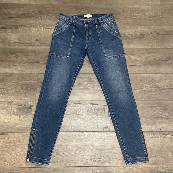 JOIE Women's Blue Cruise Park Denim Ankle Zip Jeans Sz 27 - Picture 2 of 10